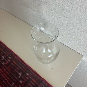 Elegant Clear Glass Vase